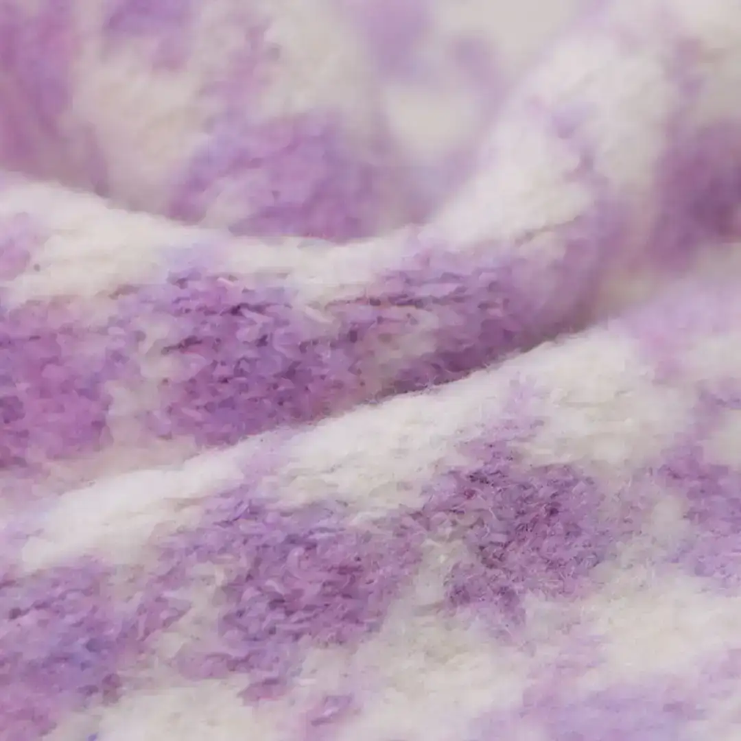 China Yarn for Open Cardigan (Sweater),Knitted Jacket (Sweater),Round Neck Pullover (Sweater),Crop Top Pullover (Sweater) Mossy Yarn Fancy Yarn Polyester Acrylic Elastane purple、brown、blue and white color buy from China wholesaler bulk order at wholesale price free worldwide shipping Alibaba