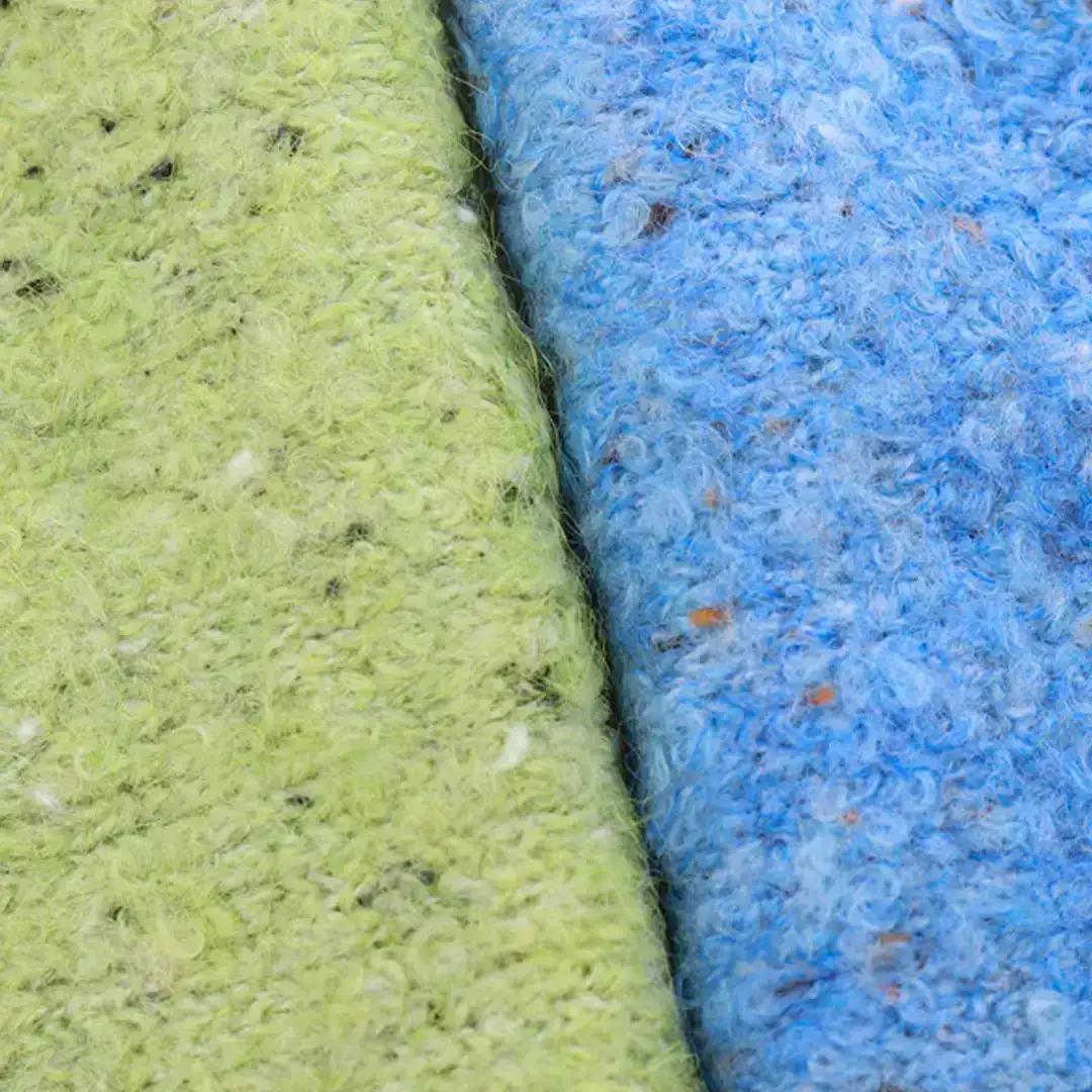 China Yarn for Open Cardigan (Sweater),Knitted Jacket (Sweater),Round Neck Pullover (Sweater) Boucle Yarn Fancy Yarn Wool Acrylic Recycled Polyester Elastane green、blue、brown、gray、pink color buy from China wholesaler bulk order at wholesale price free worldwide shipping Alibaba
