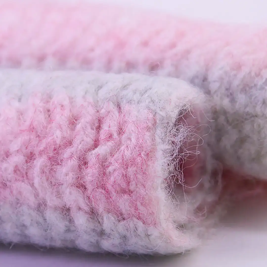 China Yarn for Open Cardigan (Sweater),Knitted Jacket (Sweater),Round Neck Pullover (Sweater) Mossy Yarn Fancy Yarn Wool Acrylic Nylon Polyester Elastane pink、gray color buy from China wholesaler bulk order at wholesale price free worldwide shipping Alibaba