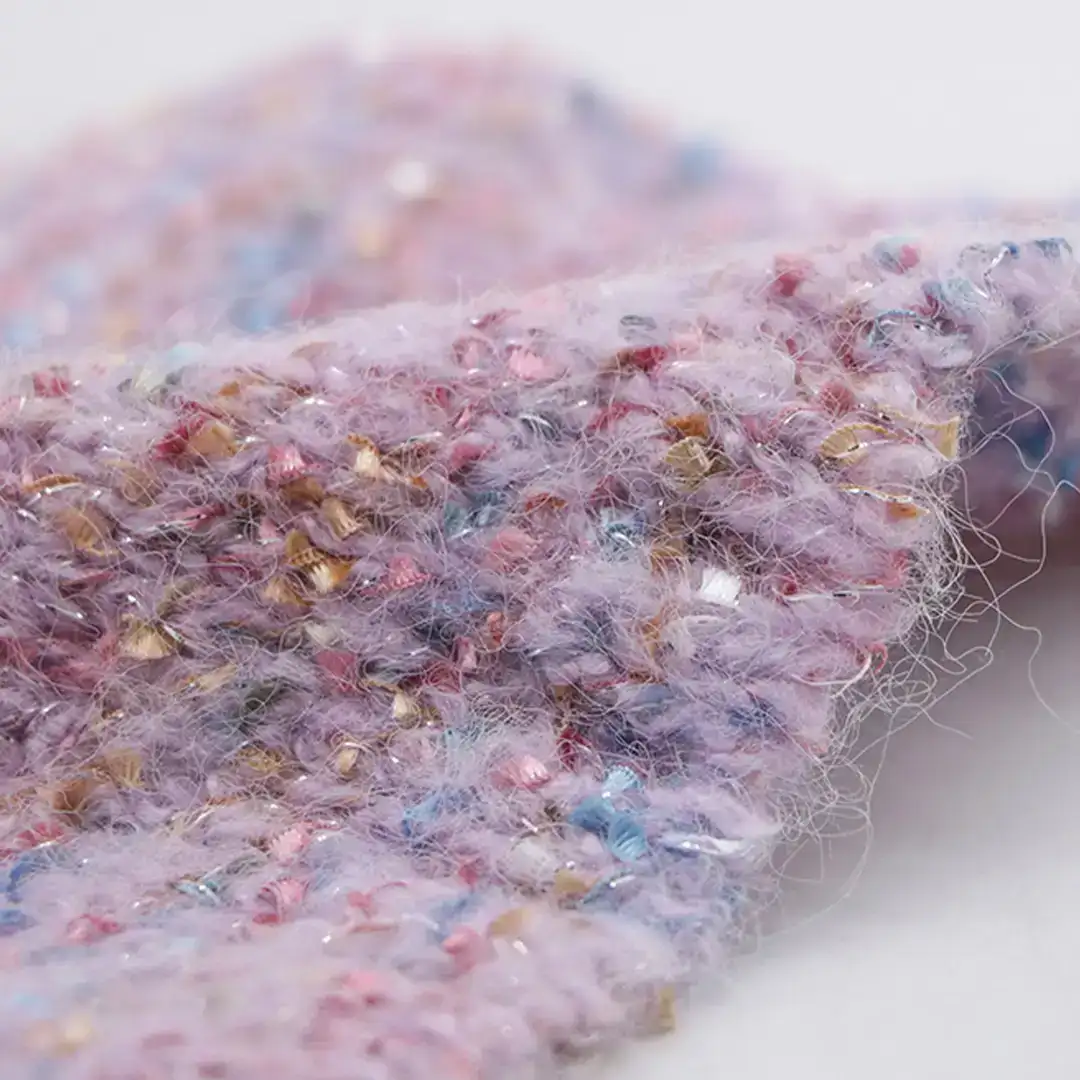 China Yarn for Open Cardigan (Sweater),Knitted Jacket (Sweater),Round Neck Pullover (Sweater) Knot Yarn Fancy Yarn Polyester Recycled Polyester Staple Fiber Acrylic Wool Elastane blue、pink color buy from China wholesaler bulk order at wholesale price free worldwide shipping Alibaba