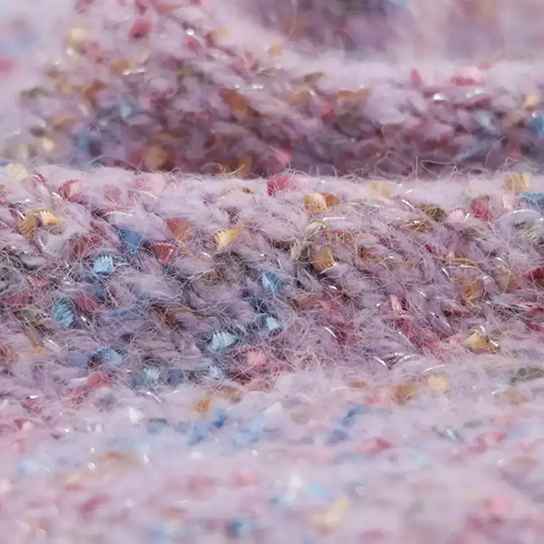China Yarn for Open Cardigan (Sweater),Knitted Jacket (Sweater),Round Neck Pullover (Sweater) Knot Yarn Fancy Yarn Polyester Recycled Polyester Staple Fiber Acrylic Wool Elastane blue、pink color buy from China wholesaler bulk order at wholesale price free worldwide shipping Alibaba