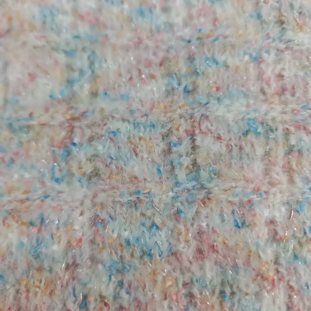 China Yarn for Open Cardigan (Sweater),Knitted Jacket (Sweater),Round Neck Pullover (Sweater) Knot Yarn Fancy Yarn Polyester Recycled Polyester Staple Fiber Acrylic Wool Elastane blue、pink color buy from China wholesaler bulk order at wholesale price free worldwide shipping Alibaba