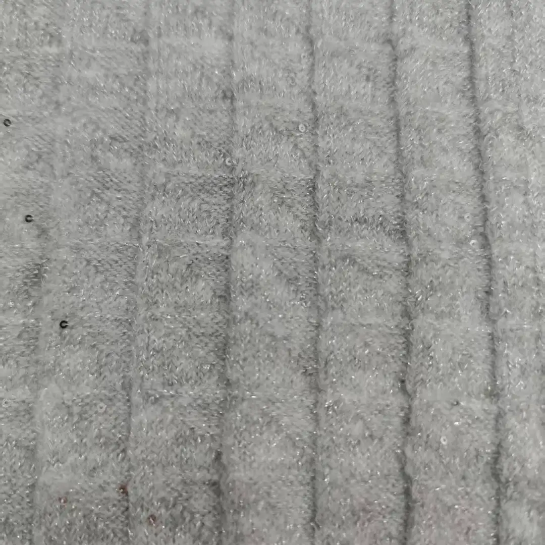 China Yarn for Open Cardigan (Sweater),Knitted Jacket (Sweater),Round Neck Pullover (Sweater),Crew Neck Pullover (Sweater) Mossy Yarn Fancy Yarn Polyester Acrylic Elastane gray，white color buy from China wholesaler bulk order at wholesale price free worldwide shipping Alibaba