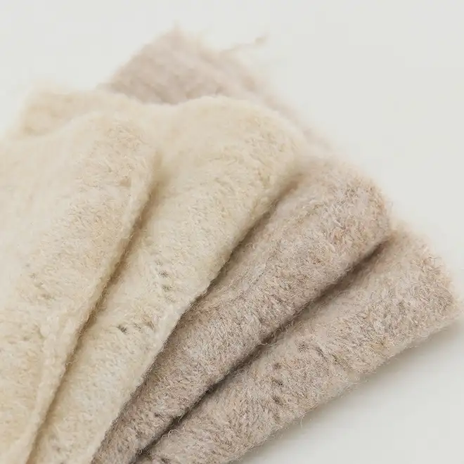 China Yarn for Open Cardigan (Sweater),Interlining Mossy Yarn Fancy Yarn Merino Wool Anti-pilling acrylic Recycled Polyester Acrylic Elastane (LYCRA®) 牙白（001） color buy from China wholesaler bulk order at wholesale price free worldwide shipping Alibaba