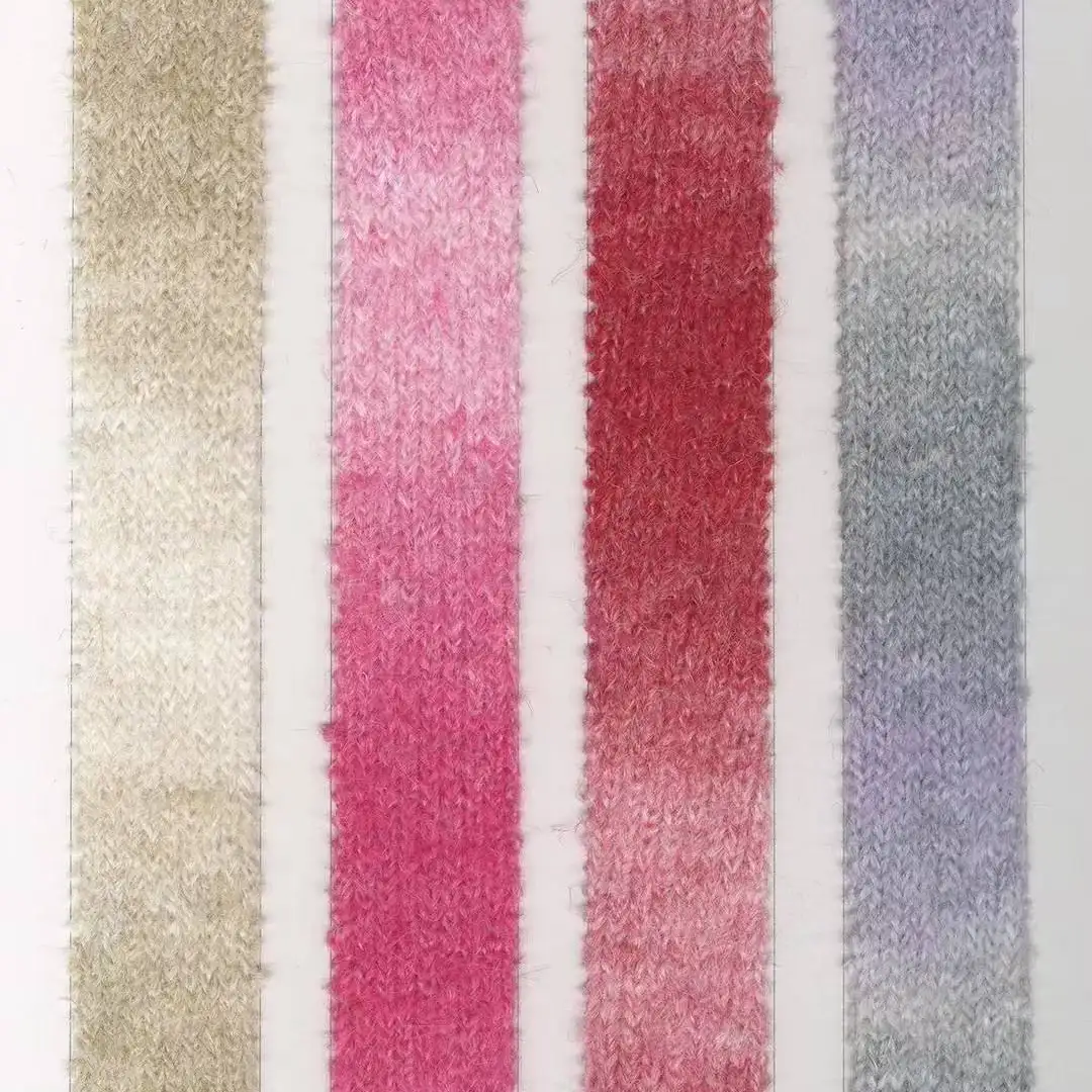 China Yarn for Crop Top,Pajamas,Open Cardigan (Sweater),Round Neck Pullover (Sweater),Crew Neck Pullover (Sweater),Crop Top Pullover (Sweater) Mossy Yarn Fancy Yarn Polyester Acrylic Wool Alpaca Elastane 渐变色 color buy from China wholesaler bulk order at wholesale price free worldwide shipping Alibaba