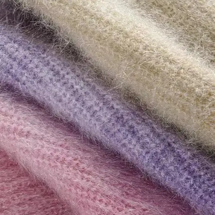 China Yarn for Crop Top,Open Cardigan (Sweater) Cat Feather Yarn Fancy Yarn Polyester 渐变色 color buy from China wholesaler bulk order at wholesale price free worldwide shipping Alibaba