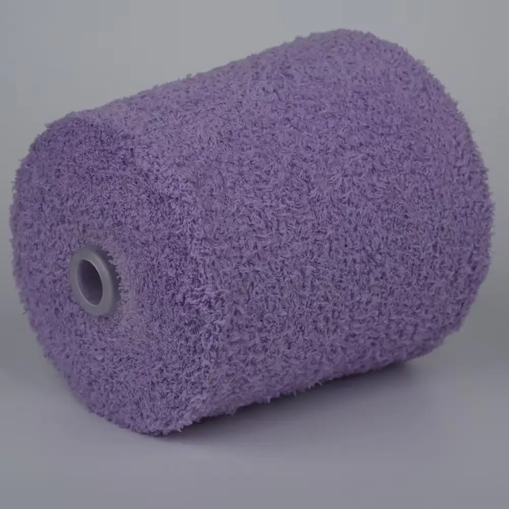 China Yarn for Pajamas,Ladies Vest (Sweater),Crew Neck Pullover (Sweater),Crop Top Pullover (Sweater),Loungewear Teddy Yarn Fancy Yarn Polyester white color buy from China wholesaler bulk order at wholesale price free worldwide shipping Alibaba