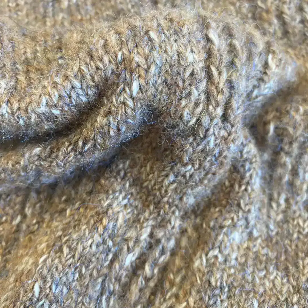 China Yarn for Open Cardigan (Sweater) Mossy Yarn Fancy Yarn Polyester Recycled Polyester Acrylic Cotton Wool Spandex Brown color buy from China wholesaler bulk order at wholesale price free worldwide shipping Alibaba