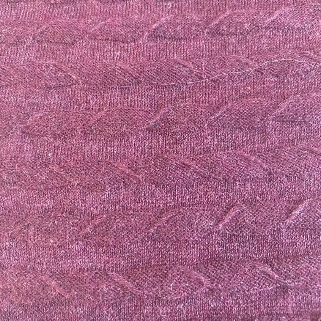 China Yarn for Open Cardigan (Sweater) Semi-Worsted Spun Regular Yarn Cotton Tencel WINE RED color buy from China wholesaler bulk order at wholesale price free worldwide shipping Alibaba