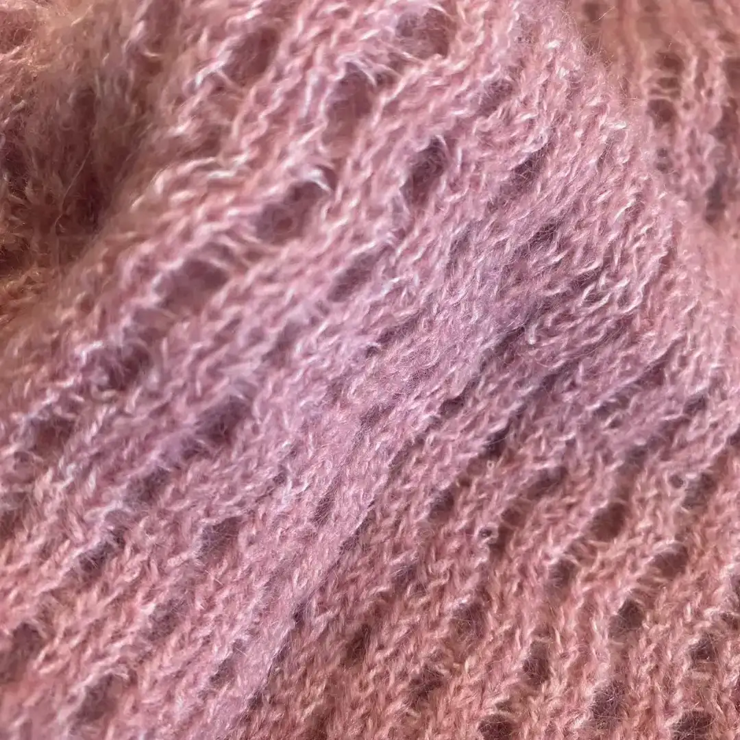 China Yarn for Open Cardigan (Sweater) Mossy Yarn Fancy Yarn Acrylic Polyamide Elastane PINK color buy from China wholesaler bulk order at wholesale price free worldwide shipping Alibaba