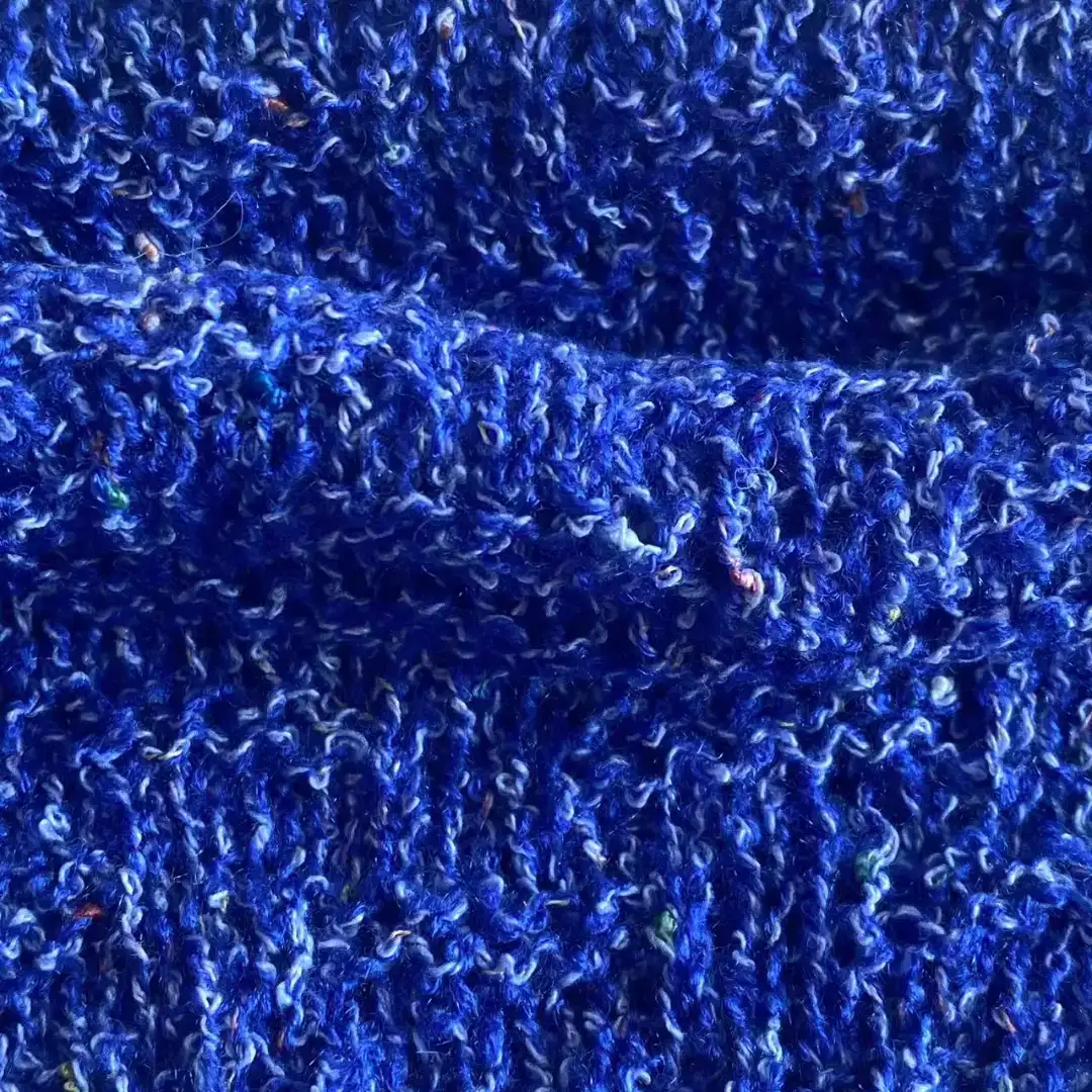 China Yarn for Open Cardigan (Sweater) Boucle Yarn Fancy Yarn Acrylic Polyester BLUE color buy from China wholesaler bulk order at wholesale price free worldwide shipping Alibaba