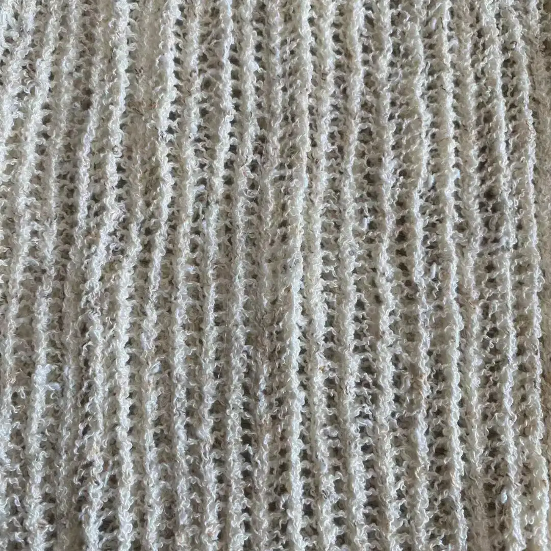 China Yarn for Open Cardigan (Sweater) Boucle Yarn Fancy Yarn Acrylic Polyester Nylon ECRU color buy from China wholesaler bulk order at wholesale price free worldwide shipping Alibaba