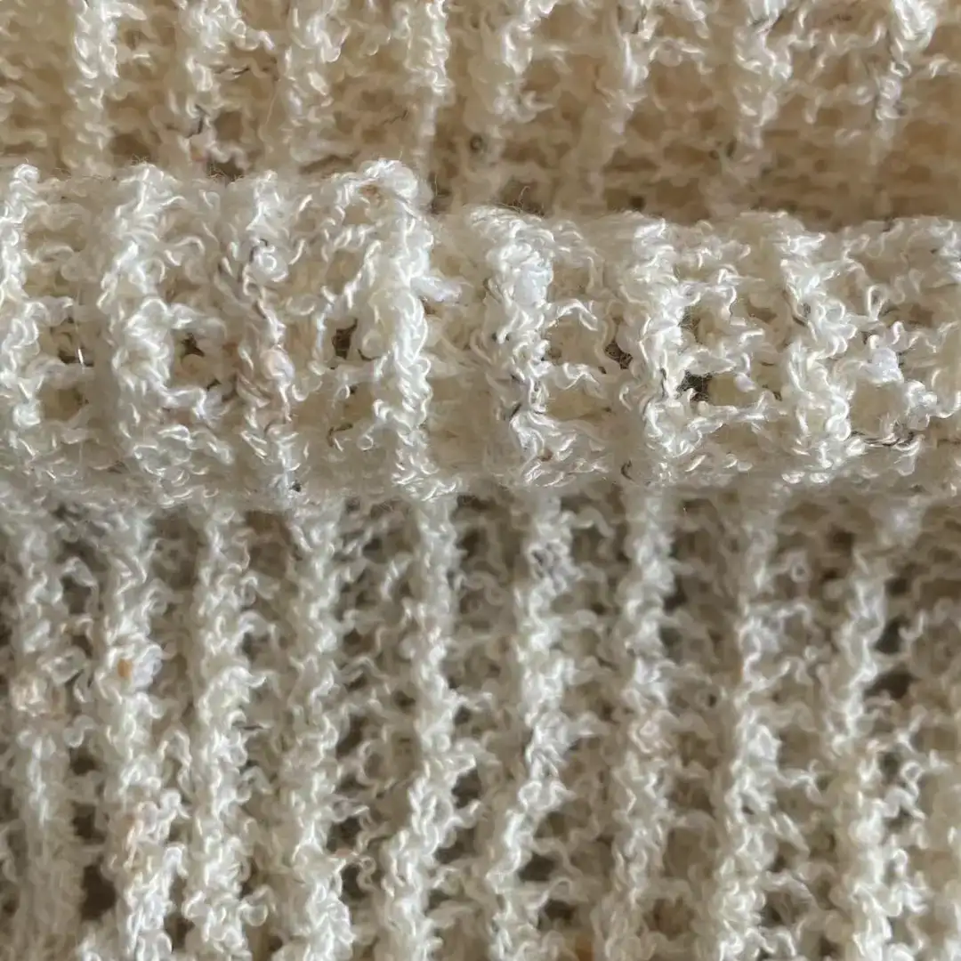 China Yarn for Open Cardigan (Sweater) Boucle Yarn Fancy Yarn Acrylic Polyester Nylon ECRU color buy from China wholesaler bulk order at wholesale price free worldwide shipping Alibaba