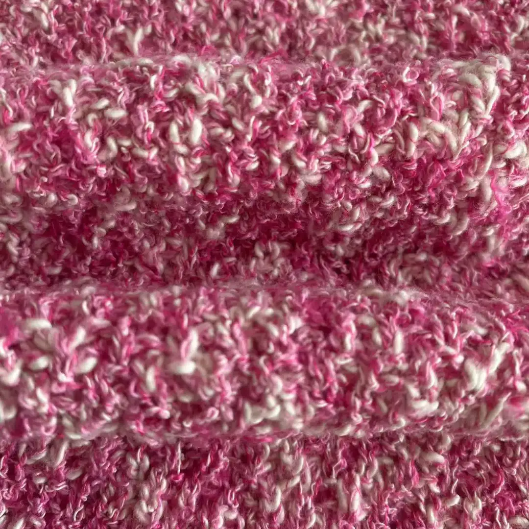 China Yarn for Open Cardigan (Sweater) Boucle Yarn Fancy Yarn Cotton Acrylic Polyester PINK color buy from China wholesaler bulk order at wholesale price free worldwide shipping Alibaba