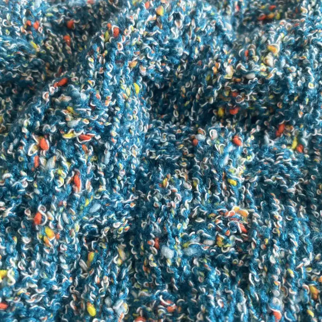 China Yarn for Open Cardigan (Sweater) Boucle Yarn Fancy Yarn Polyester Acrylic Light Blue color buy from China wholesaler bulk order at wholesale price free worldwide shipping Alibaba