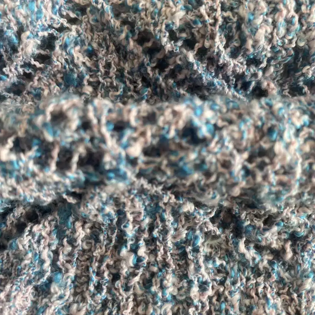 China Yarn for Open Cardigan (Sweater) Boucle Yarn Fancy Yarn Polyester Recycled Polyester PURPLE color buy from China wholesaler bulk order at wholesale price free worldwide shipping Alibaba