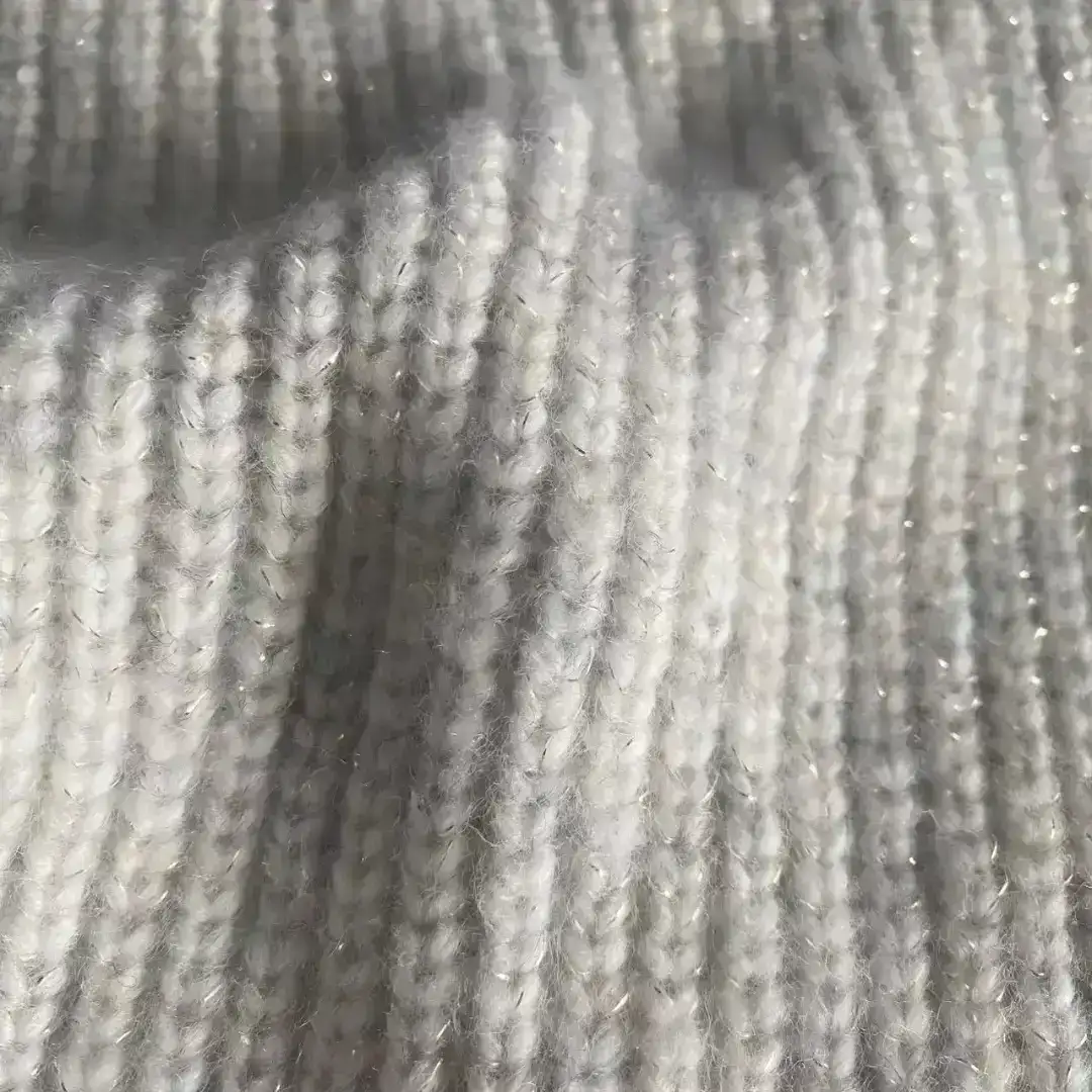 China Yarn for Open Cardigan (Sweater) Air Spun Yarn Fancy Yarn Recycled Polyester METALLIC GOLD ECRU color buy from China wholesaler bulk order at wholesale price free worldwide shipping Alibaba