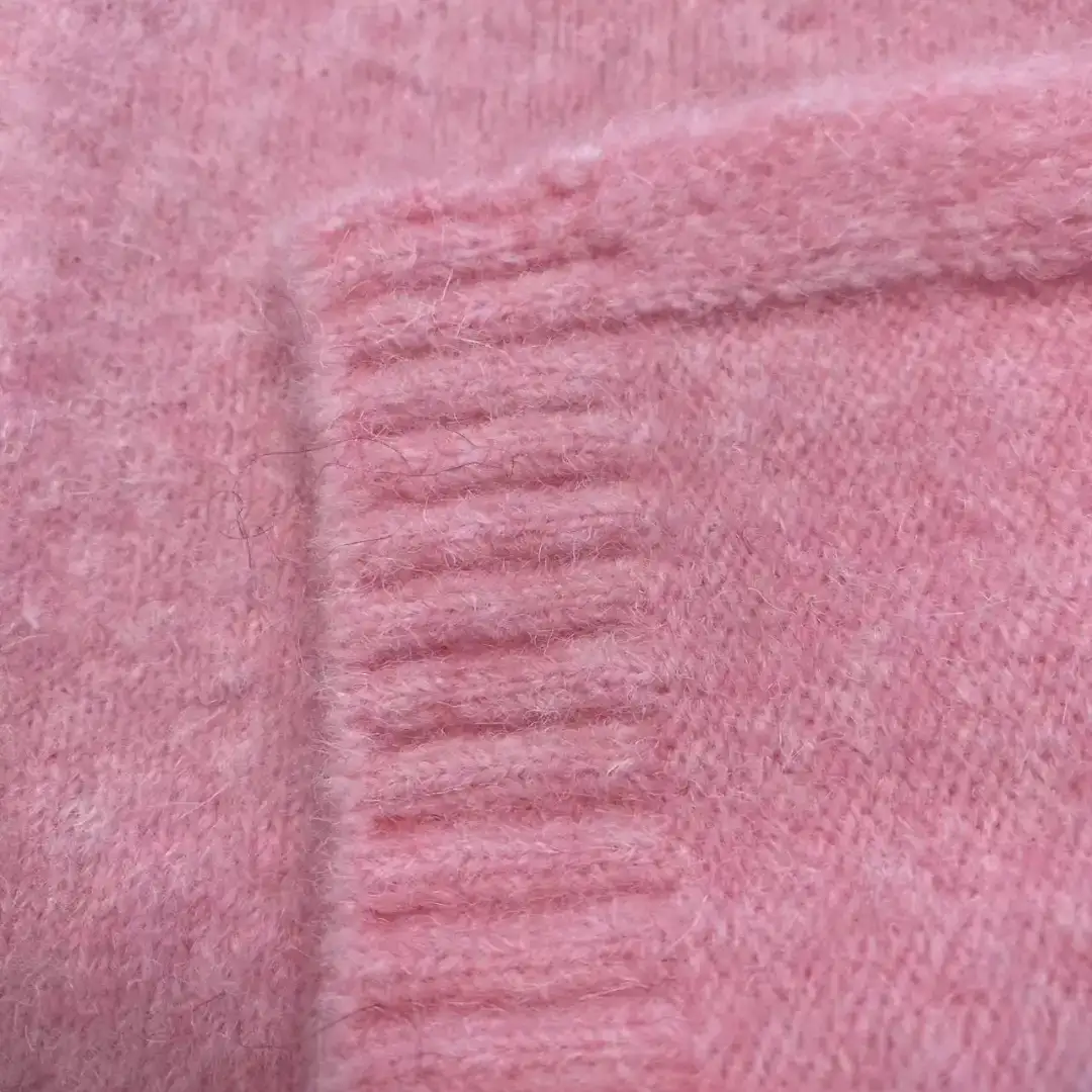 China Yarn for Open Cardigan (Sweater) Mossy Yarn Fancy Yarn Recycled Polyester Wool Eco Tang Viscose Elastane PINK color buy from China wholesaler bulk order at wholesale price free worldwide shipping Alibaba