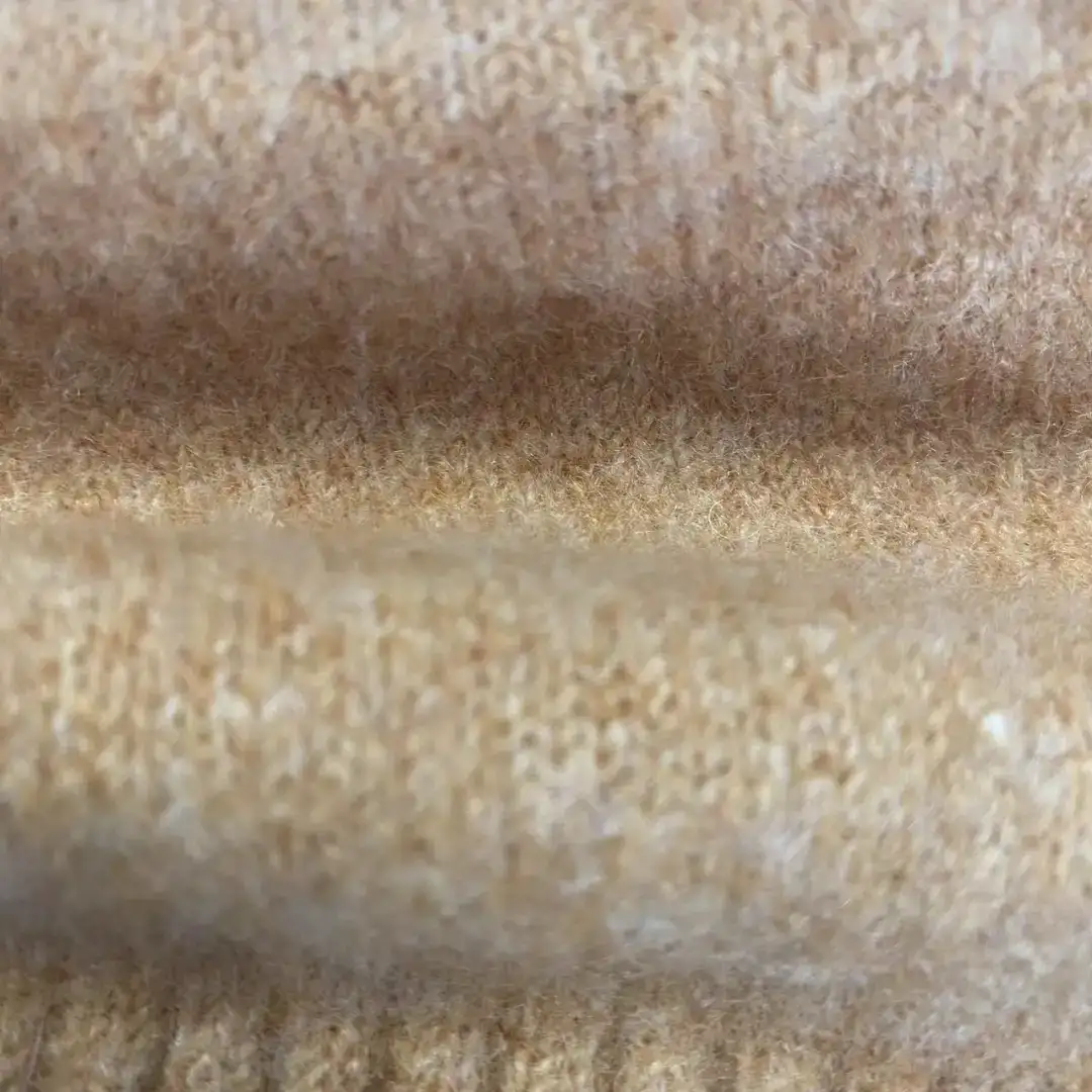 China Yarn for Open Cardigan (Sweater) Mossy Yarn Fancy Yarn Recycled Polyester Polyester Wool Elastane YELLOW color buy from China wholesaler bulk order at wholesale price free worldwide shipping Alibaba