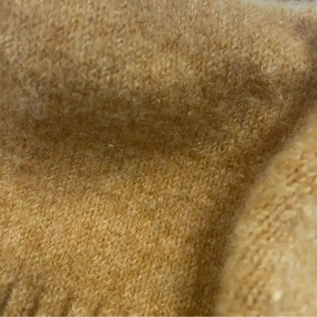 China Yarn for Open Cardigan (Sweater) Mossy Yarn Fancy Yarn Recycled Polyester Polyester Wool Elastane YELLOW color buy from China wholesaler bulk order at wholesale price free worldwide shipping Alibaba