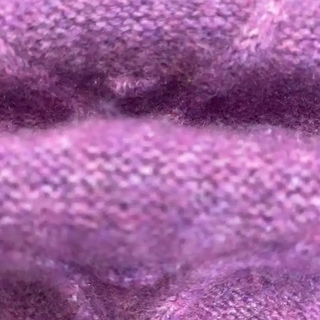 China Yarn for Open Cardigan (Sweater) Mossy Yarn Fancy Yarn Recycled Polyester Polyester Wool Elastane purple color buy from China wholesaler bulk order at wholesale price free worldwide shipping Alibaba