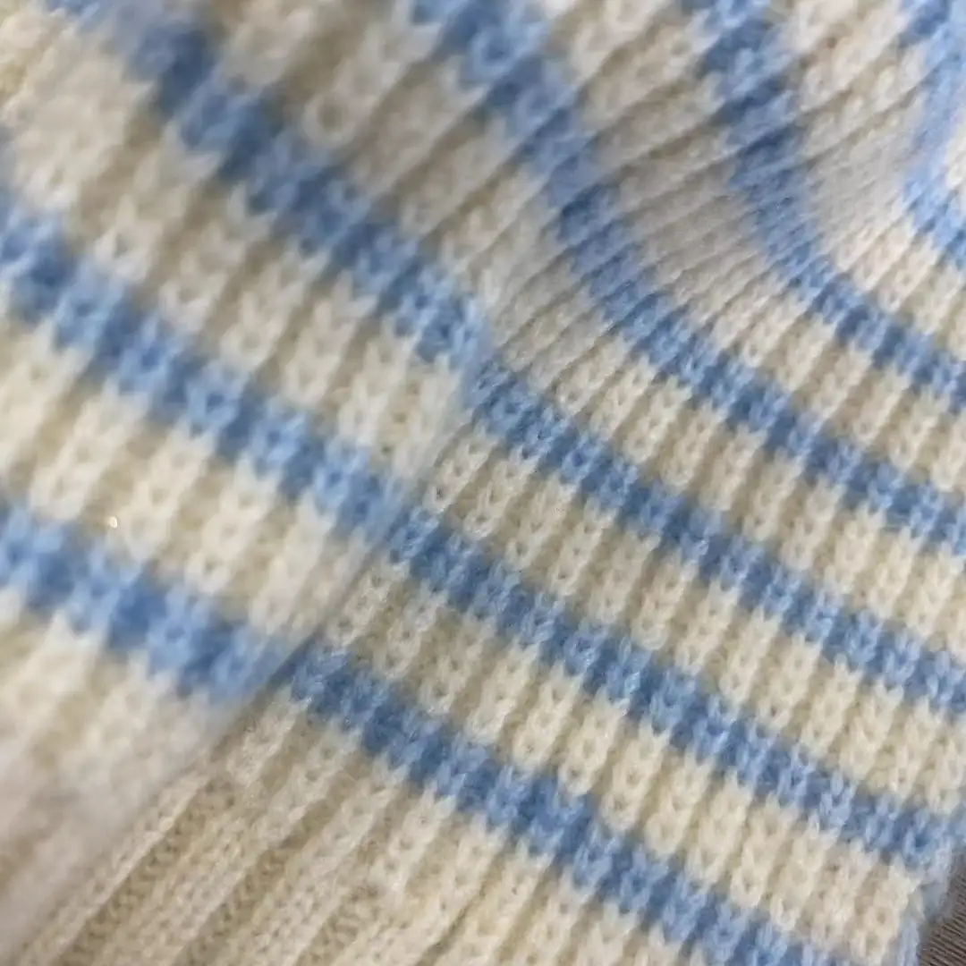 China Yarn for Open Cardigan (Sweater) Air Spun Yarn Fancy Yarn Recycled Polyester Nylon Wool WHITE+BLUE color buy from China wholesaler bulk order at wholesale price free worldwide shipping Alibaba