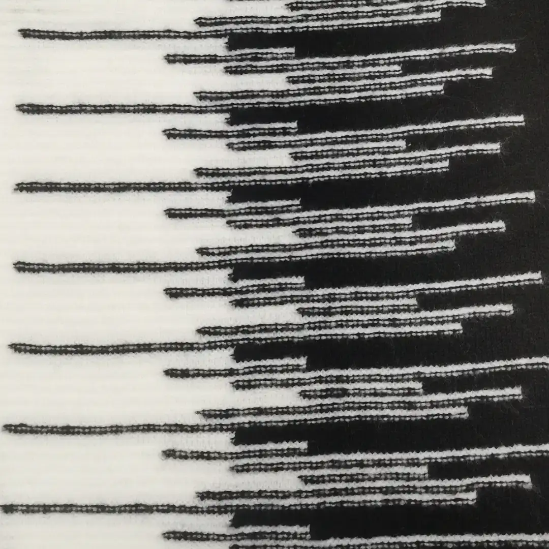 China Yarn for Ladies Vest (Sweater),Half-Zipper Cardigan (Sweater),Round Neck Pullover (Sweater),Men's Pants (Sweater),Women's Pants (Sweater) Mossy Yarn Fancy Yarn Recycled Polyester Acrylic Polyester Elastane white+black color buy from China wholesaler bulk order at wholesale price free worldwide shipping Alibaba