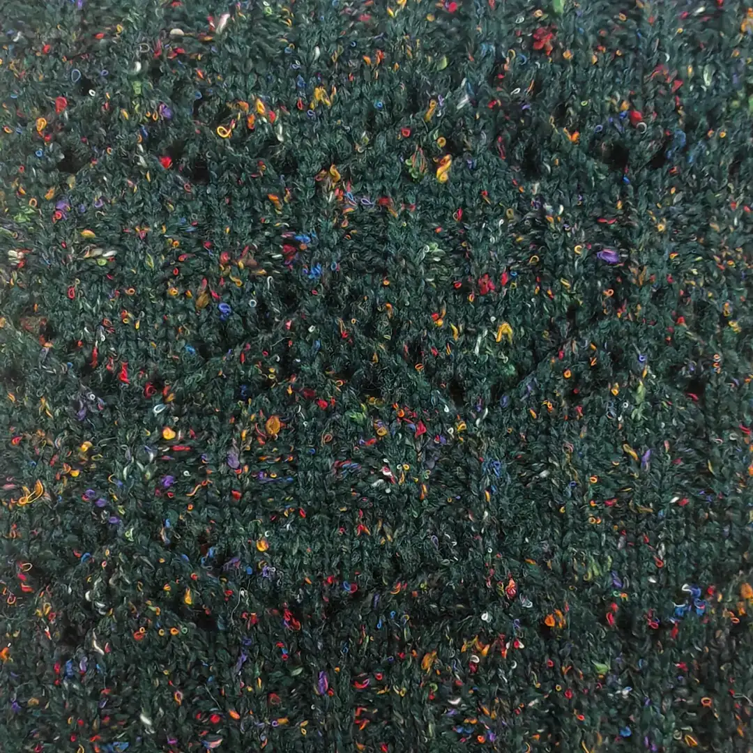 China Yarn for Full-Zipper Cardigan (Sweater),Half-Zipper Cardigan (Sweater),Round Neck Pullover (Sweater),Crop Top Pullover (Sweater) Mossy Yarn Fancy Yarn Recycled Polyester Polyester Acrylic Dark green color buy from China wholesaler bulk order at wholesale price free worldwide shipping Alibaba