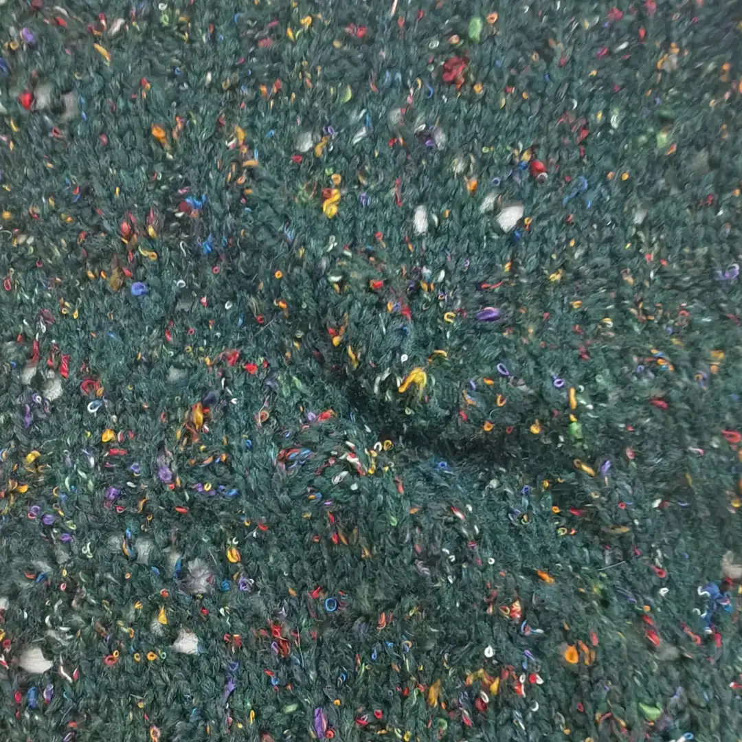 China Yarn for Full-Zipper Cardigan (Sweater),Half-Zipper Cardigan (Sweater),Round Neck Pullover (Sweater),Crop Top Pullover (Sweater) Mossy Yarn Fancy Yarn Recycled Polyester Polyester Acrylic Dark green color buy from China wholesaler bulk order at wholesale price free worldwide shipping Alibaba