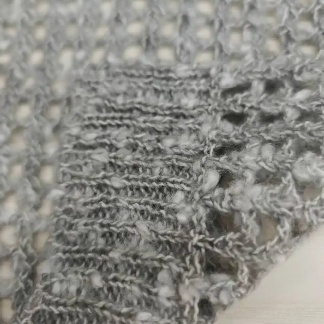 China Yarn for Crop Top,Hoodie,Open Cardigan (Sweater),Full-Zipper Cardigan (Sweater) Knot Yarn Fancy Yarn Polyester Wool Gray color buy from China wholesaler bulk order at wholesale price free worldwide shipping Alibaba