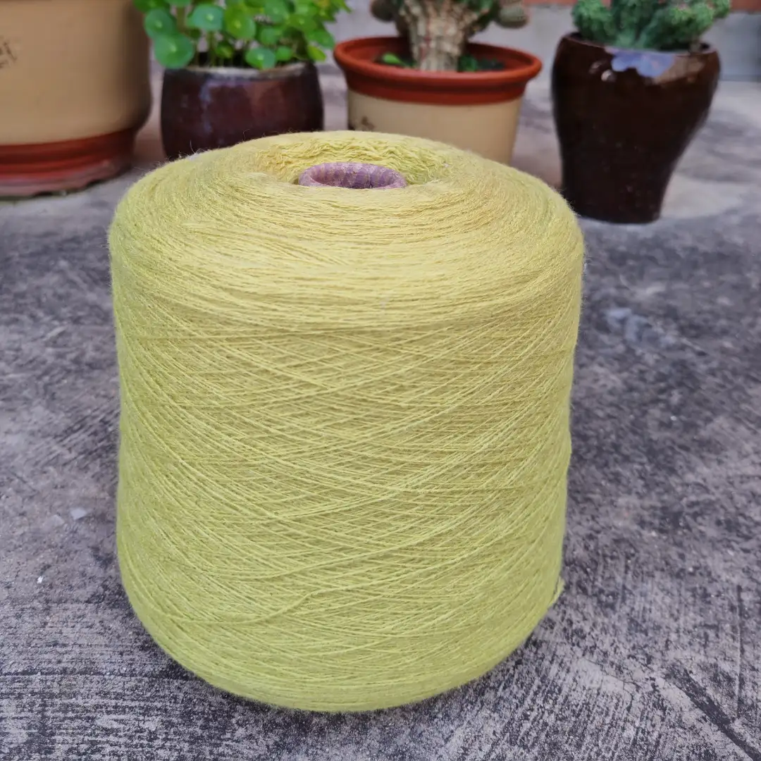 China Yarn for Ladies Vest (Sweater),T-shirt (Sweater) Ring Spun Regular Yarn Acrylic yellow color buy from China wholesaler bulk order at wholesale price free worldwide shipping Alibaba