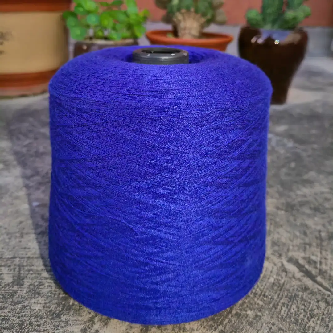 China Yarn for Ladies Vest (Sweater),Skirt (Sweater) Core Spun Yarn Regular Yarn Viscose Polyester Nylon blue color buy from China wholesaler bulk order at wholesale price free worldwide shipping Alibaba