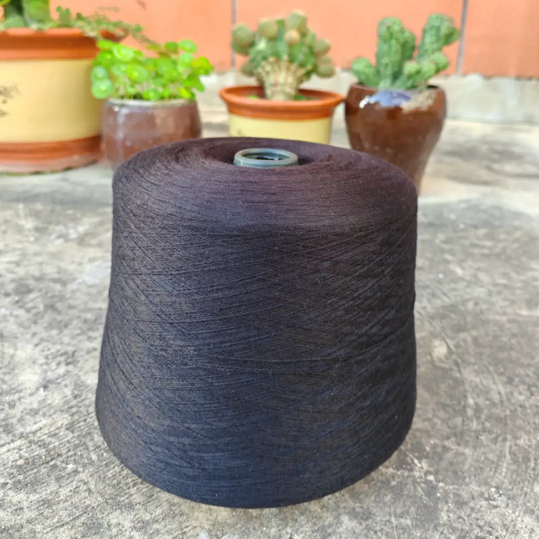 China Yarn for Ladies Vest (Sweater),Men’s Vest (Sweater) Core Spun Yarn Regular Yarn Viscose Nylon PBT black color buy from China wholesaler bulk order at wholesale price free worldwide shipping Alibaba