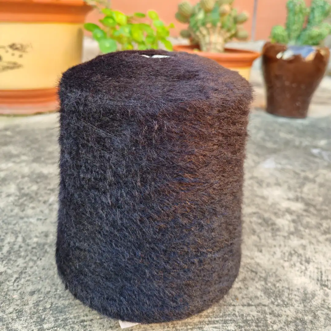 China Yarn for Ladies Vest (Sweater),Men’s Vest (Sweater) Cat Feather Yarn Fancy Yarn Nylon black color buy from China wholesaler bulk order at wholesale price free worldwide shipping Alibaba