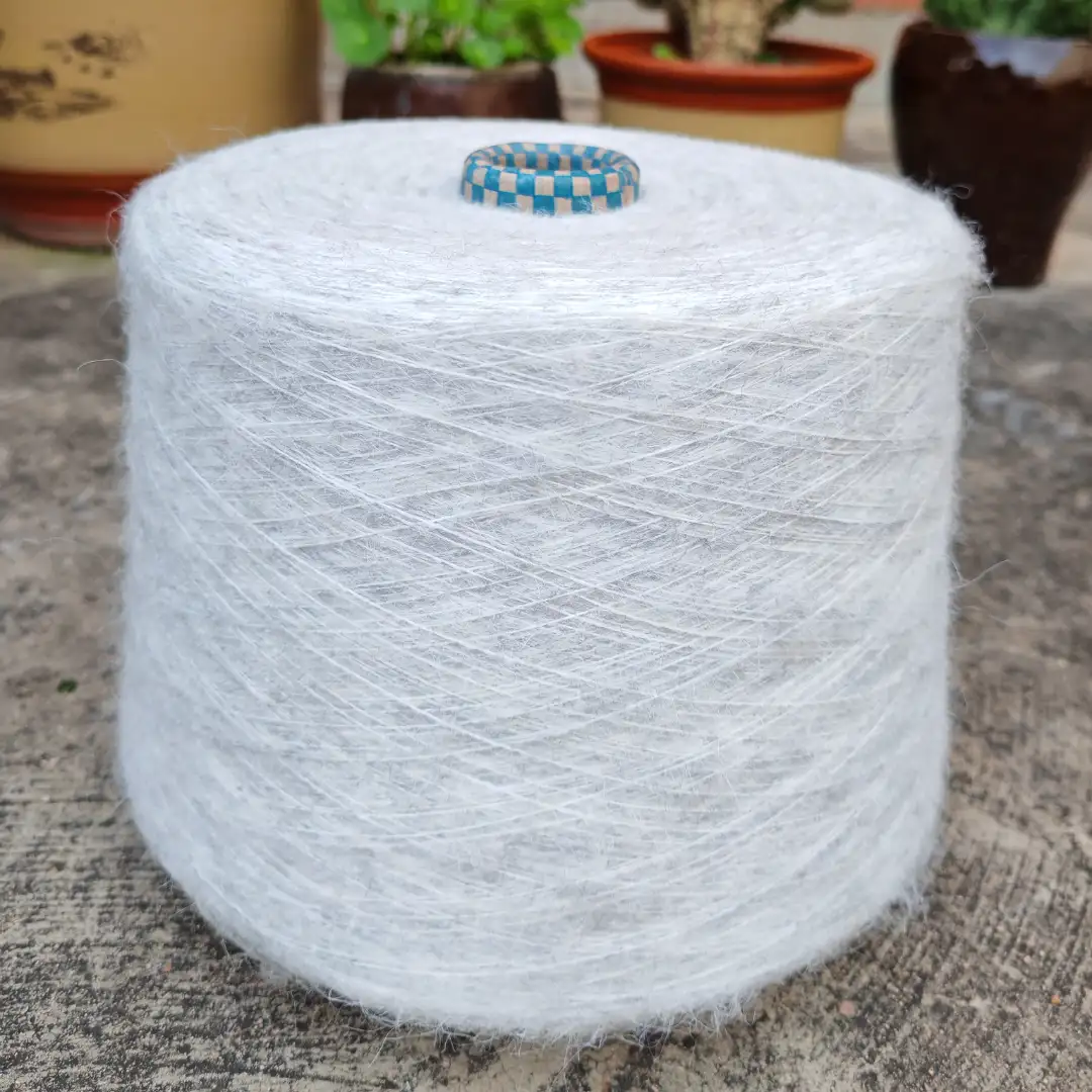 China Yarn for Ladies Vest (Sweater),Men’s Vest (Sweater) Mossy Yarn Fancy Yarn Recycled Polyester Polyester Wool Acrylic Spandex gray color buy from China wholesaler bulk order at wholesale price free worldwide shipping Alibaba