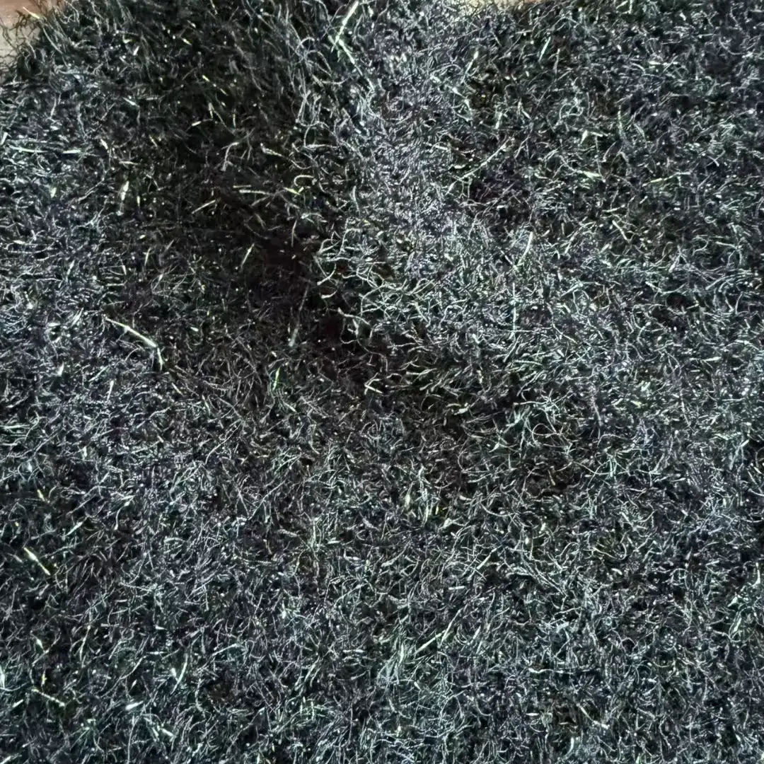 China Yarn for Tank Top,Round Neck Pullover (Sweater),Loungewear Feather Yarn Fancy Yarn Polyester Metallic fiber black color buy from China wholesaler bulk order at wholesale price free worldwide shipping Alibaba