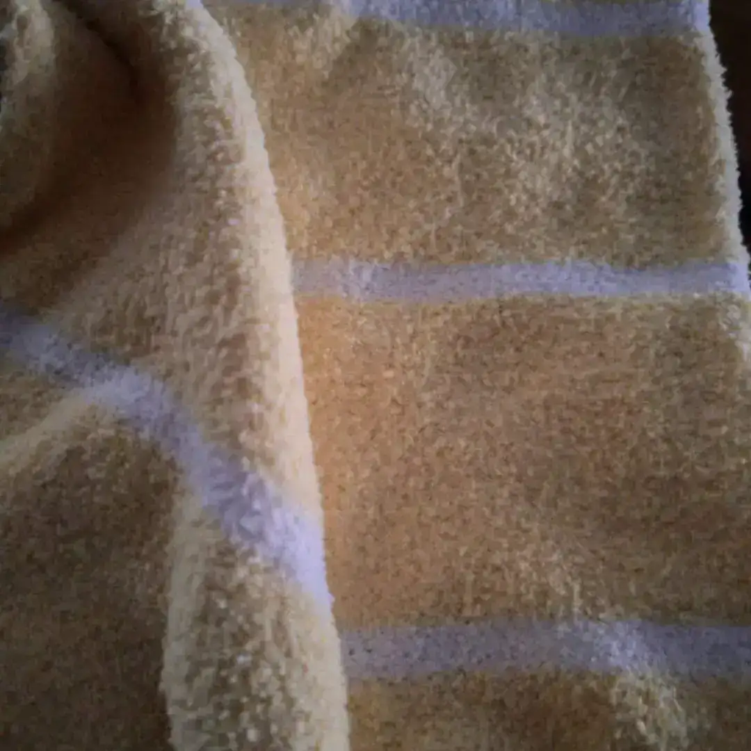 China Yarn for Ladies Vest (Sweater),Crew Neck Pullover (Sweater),Knitted Trousers (Sweater) Teddy Yarn Fancy Yarn Polyester yellow and white color buy from China wholesaler bulk order at wholesale price free worldwide shipping Alibaba