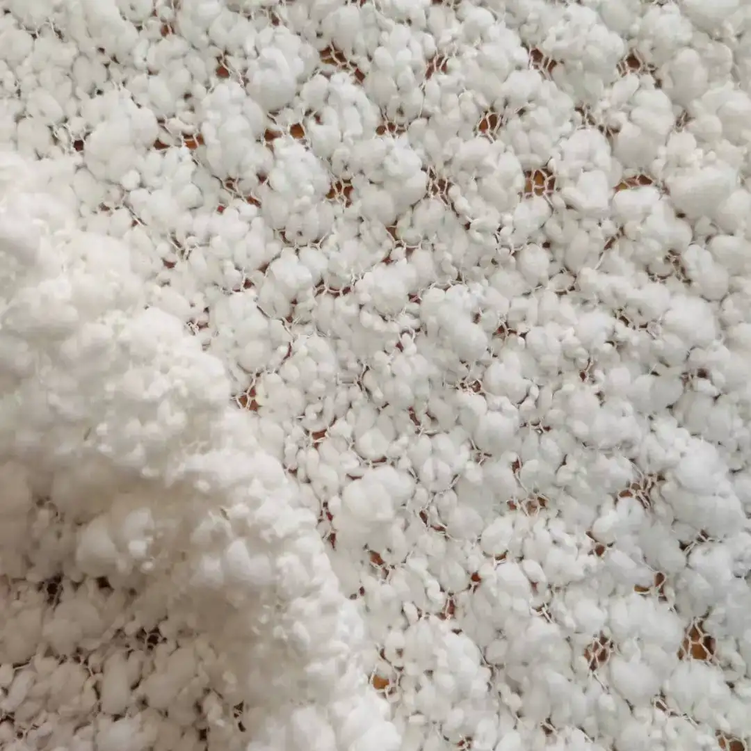 China Yarn for Crop Top Pullover (Sweater) Slub Yarn Fancy Yarn Polyester white color buy from China wholesaler bulk order at wholesale price free worldwide shipping Alibaba