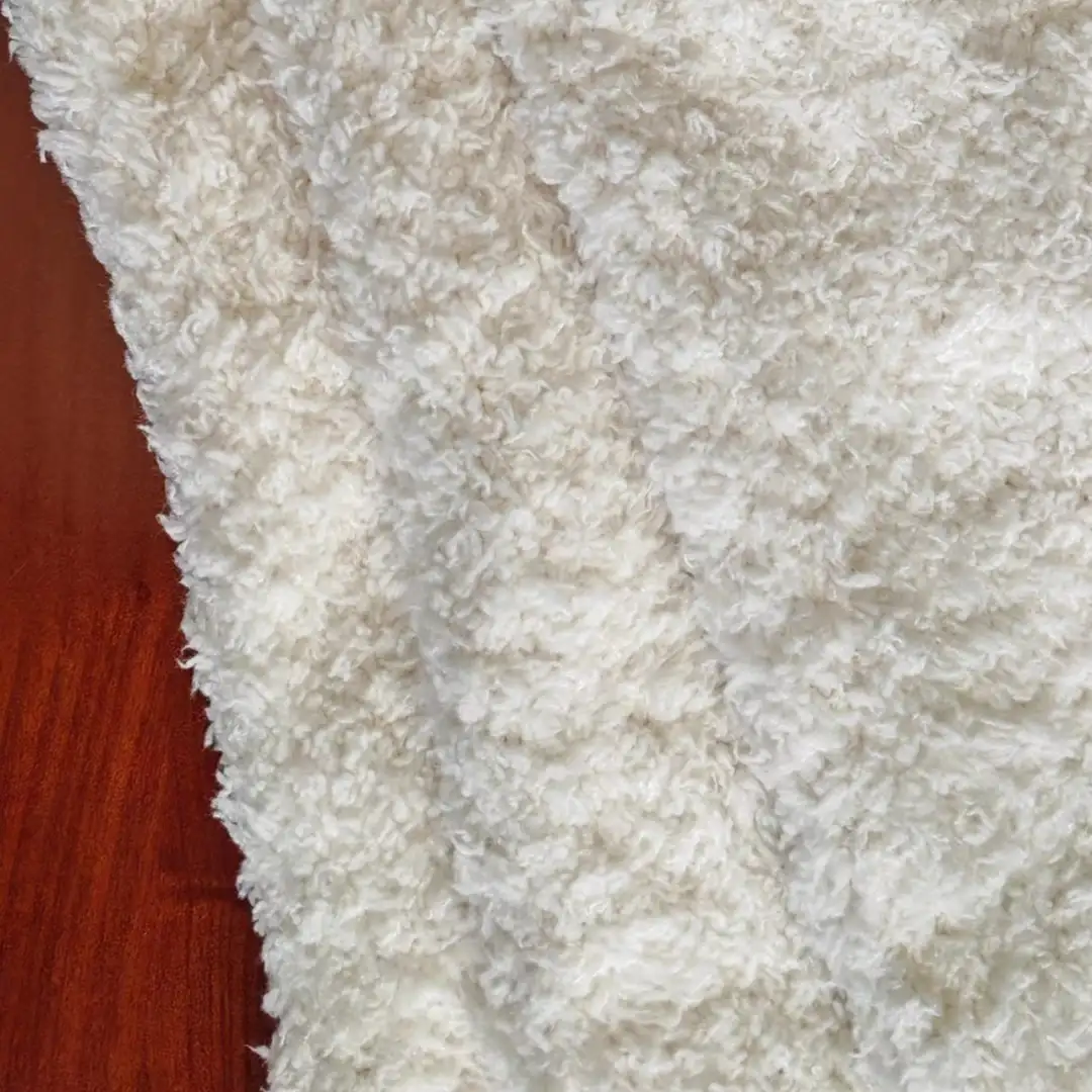 China Yarn for Round Neck Pullover (Sweater),Crew Neck Pullover (Sweater),Crop Top Pullover (Sweater),Dresses (Pullover) (Sweater),Loungewear Teddy Yarn Fancy Yarn Polyester off-white color buy from China wholesaler bulk order at wholesale price free worldwide shipping Alibaba