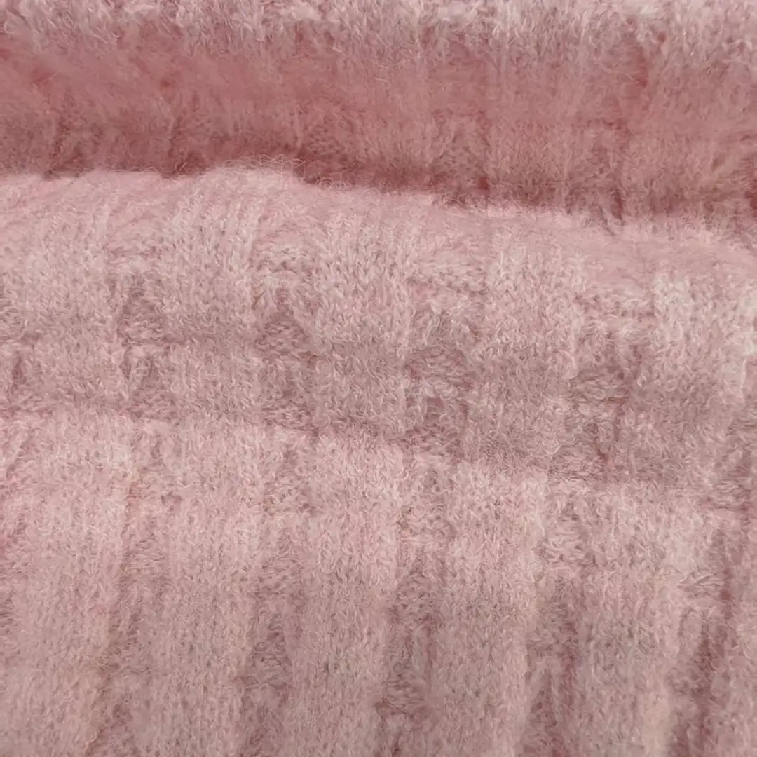 China Yarn for Crop Top,Hoodie,Open Cardigan (Sweater),Crop Top Pullover (Sweater) Mossy Yarn Fancy Yarn Acrylic PBT Nylon Pink and brown color buy from China wholesaler bulk order at wholesale price free worldwide shipping Alibaba