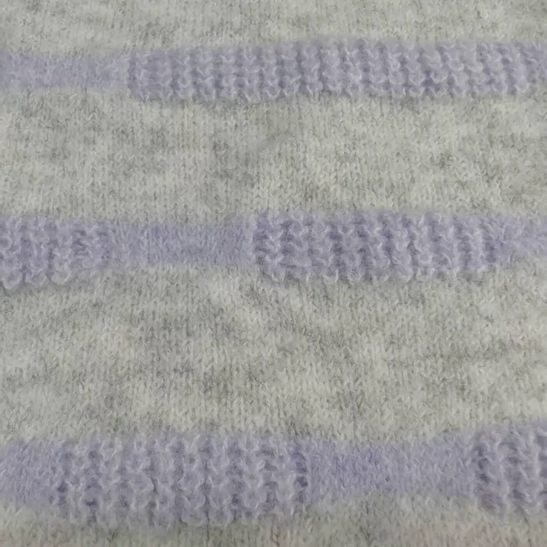 China Yarn for Hoodie,Open Cardigan (Sweater),Round Neck Pullover (Sweater),Crop Top Pullover (Sweater) Mossy Yarn Fancy Yarn Recycled Polyester Polyester Spandex Light purple, light gray color buy from China wholesaler bulk order at wholesale price free worldwide shipping Alibaba
