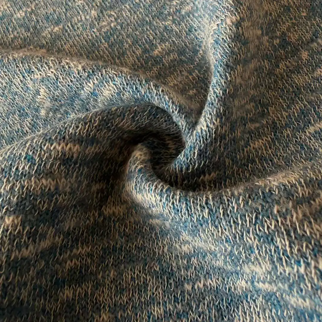 China Yarn for Open Cardigan (Sweater),Full-Zipper Cardigan (Sweater),Half-Zipper Cardigan (Sweater),Round Neck Pullover (Sweater),Crop Top Pullover (Sweater),Hoodie  (Sweater) Slub Yarn Fancy Yarn Cotton Polyester Bule-grey color buy from China wholesaler bulk order at wholesale price free worldwide shipping Alibaba