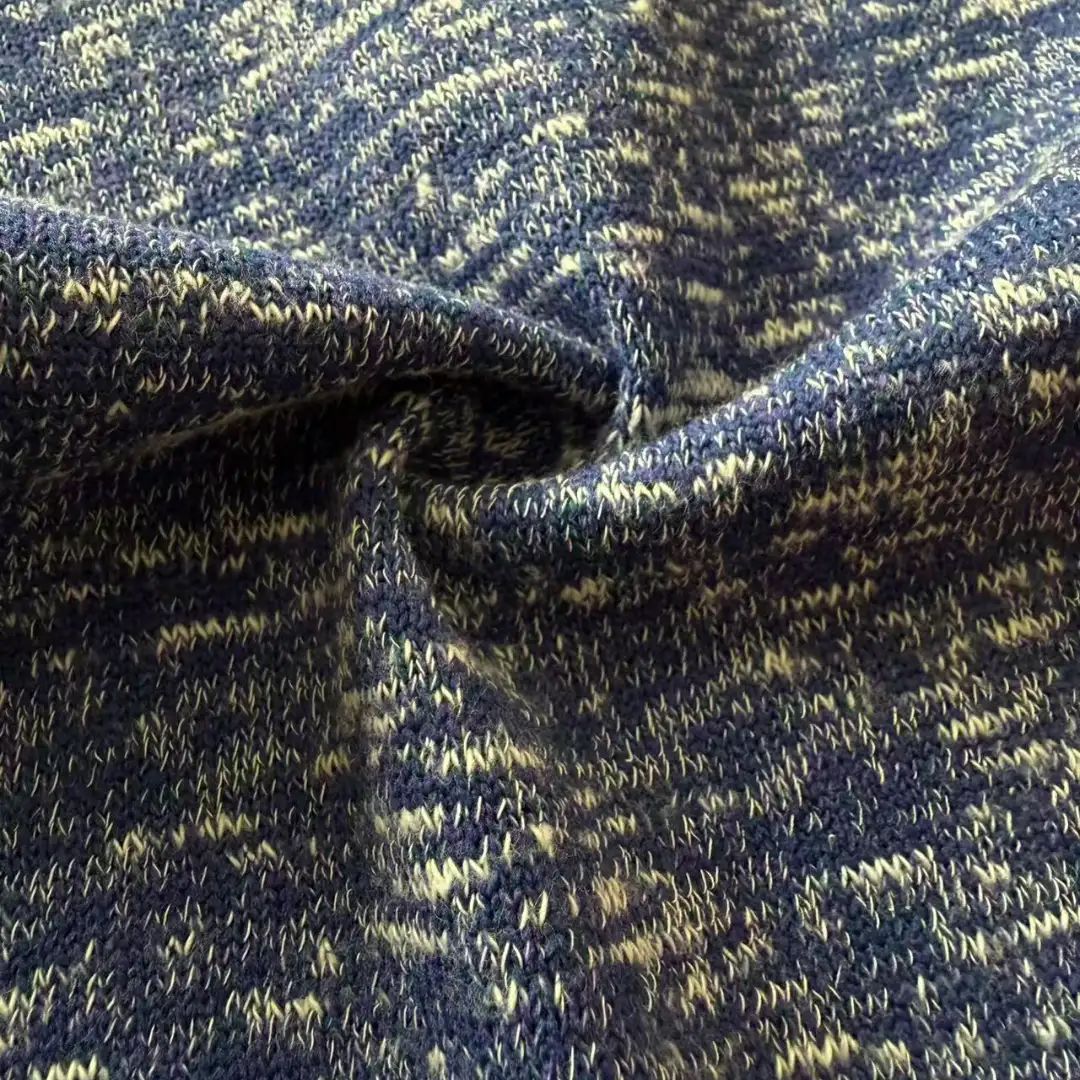 China Yarn for Open Cardigan (Sweater),Full-Zipper Cardigan (Sweater),Half-Zipper Cardigan (Sweater),Round Neck Pullover (Sweater),Crop Top Pullover (Sweater),Hoodie  (Sweater) Slub Yarn Fancy Yarn Cotton Polyester Blue and Navy color buy from China wholesaler bulk order at wholesale price free worldwide shipping Alibaba