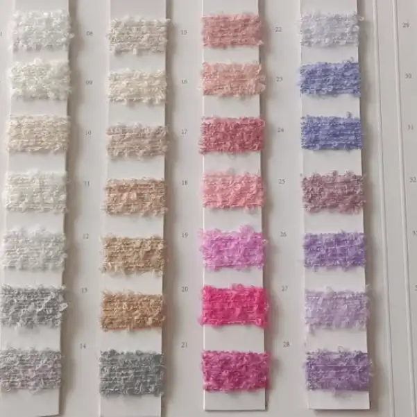 China Yarn for Open Cardigan (Sweater),Full-Zipper Cardigan (Sweater),Half-Zipper Cardigan (Sweater),Round Neck Pullover (Sweater),Crop Top Pullover (Sweater),Hoodie  (Sweater) Boucle Yarn Fancy Yarn Polyester Nylon Elastane Off-White color buy from China wholesaler bulk order at wholesale price free worldwide shipping Alibaba