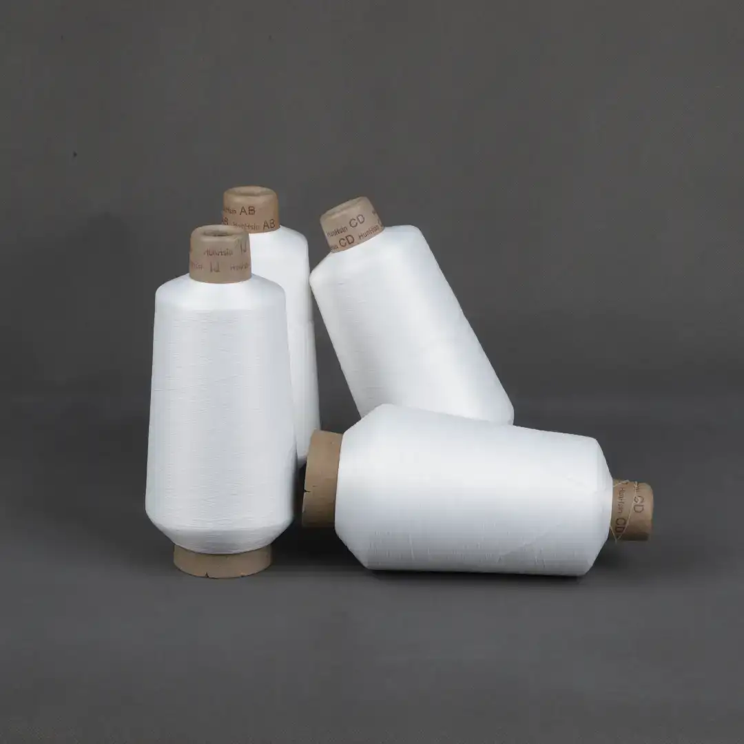 China Yarn for Men’s Vest (Sweater),Open Cardigan (Sweater),Round Neck Pullover (Sweater) Elastic Filament Filament Nylon White color buy from China wholesaler bulk order at wholesale price free worldwide shipping Alibaba