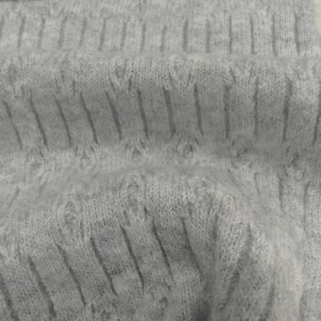 China Yarn for Open Cardigan (Sweater),Shirt Long Sleeve Zipper (Sweater),Round Neck Pullover (Sweater),Crew Neck Pullover (Sweater) Mossy Yarn Fancy Yarn Recycled Polyester Wool Spandex Gray color buy from China wholesaler bulk order at wholesale price free worldwide shipping Alibaba