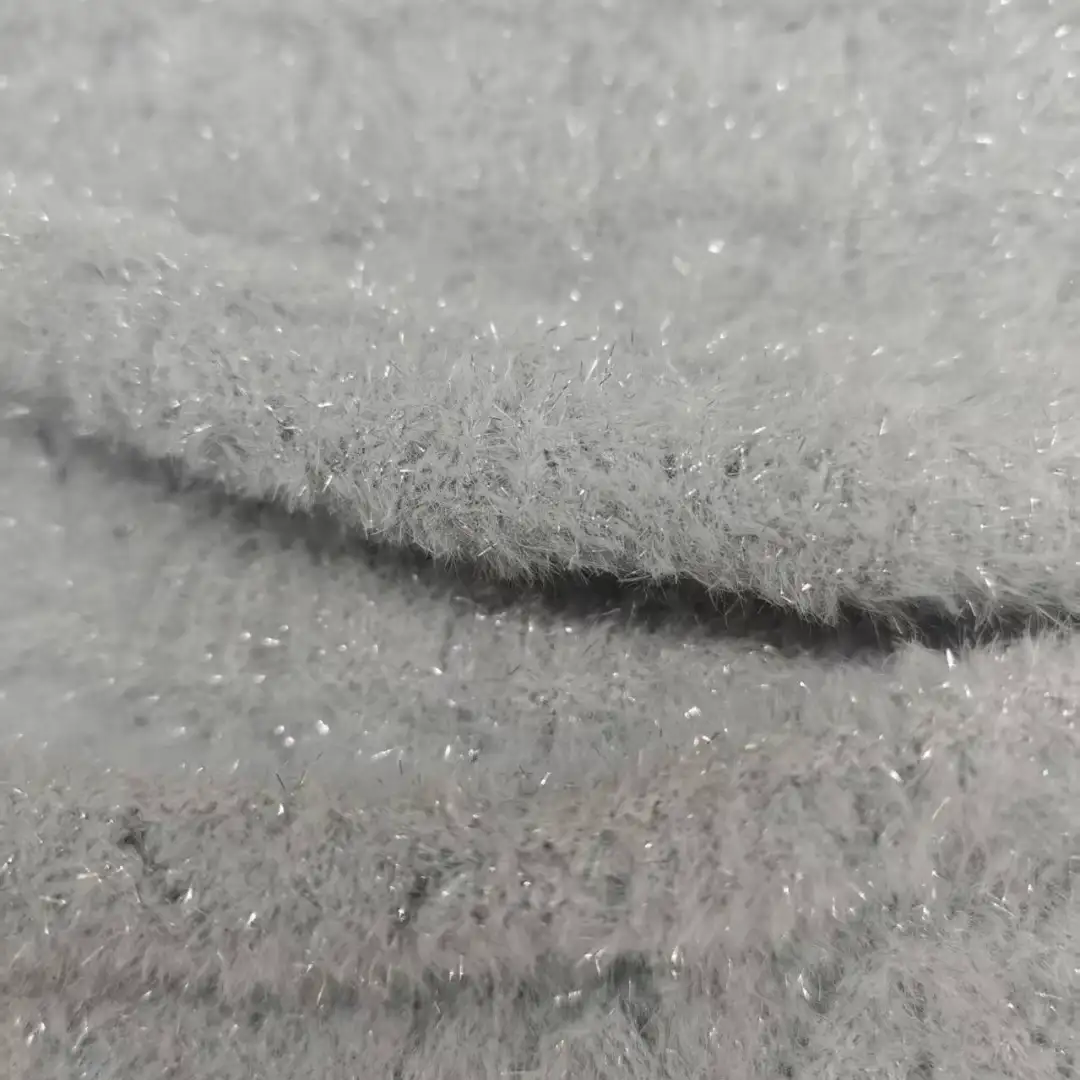 China Yarn for Open Cardigan (Sweater),Full-Zipper Cardigan (Sweater),Shirt Long Sleeve Button (Sweater),Round Neck Pullover (Sweater) Lurex Lurex Nylon Polyester Metallic fiber light gray color buy from China wholesaler bulk order at wholesale price free worldwide shipping Alibaba