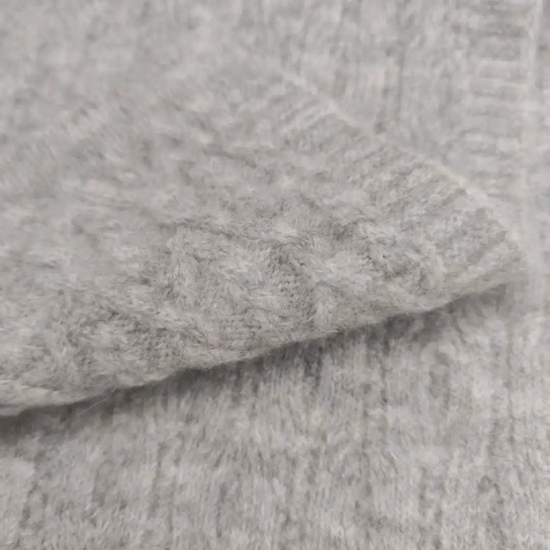 China Yarn for Crop Top,Hoodie,Open Cardigan (Sweater),Crop Top Pullover (Sweater) Mossy Yarn Fancy Yarn Acrylic Polyester Wool Alpaca Spandex light gray color buy from China wholesaler bulk order at wholesale price free worldwide shipping Alibaba