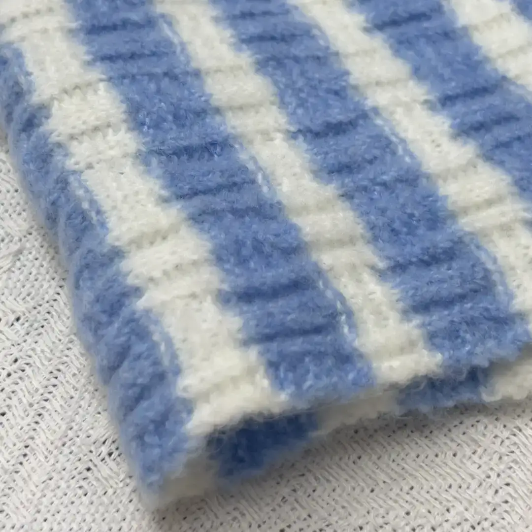 China Yarn for Ladies Vest (Sweater),Men’s Vest (Sweater),Open Cardigan (Sweater),Full-Zipper Cardigan (Sweater),Half-Zipper Cardigan (Sweater),Shirt Long Sleeve Button (Sweater),Shirt Long Sleeve Zipper (Sweater),Shirt Half Sleeve Button (Sweater) Mossy Yarn Fancy Yarn Wool Polyester Recycled Polyester Elastane blue and white color buy from China wholesaler bulk order at wholesale price free worldwide shipping Alibaba