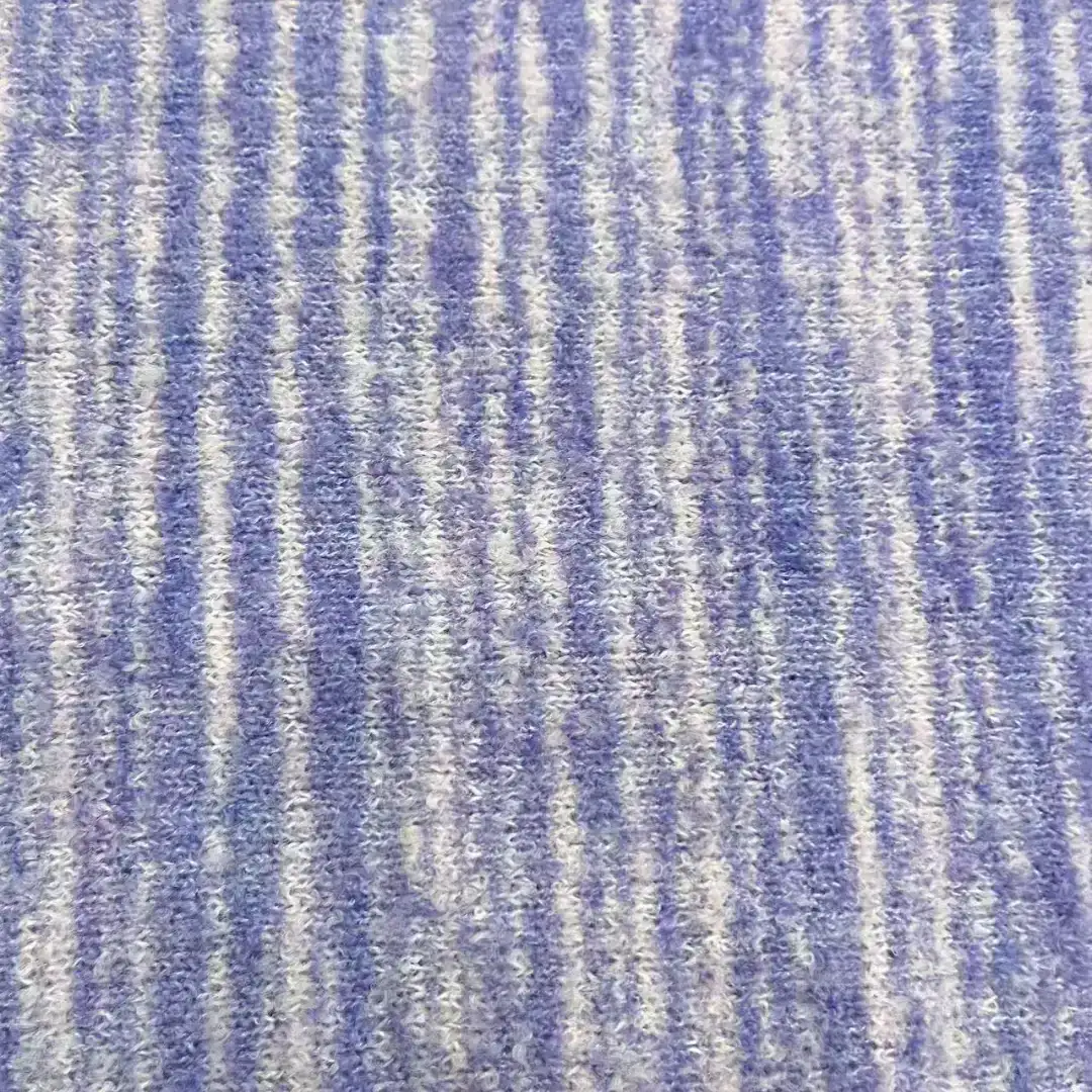 China Yarn for Ladies Vest (Sweater),Men’s Vest (Sweater),Open Cardigan (Sweater),Full-Zipper Cardigan (Sweater),Half-Zipper Cardigan (Sweater),Shirt Long Sleeve Button (Sweater),Crew Neck Pullover (Sweater),Crop Top Pullover (Sweater),T-shirt (Sweater) Boucle Yarn Fancy Yarn Wool Acrylic Recycled Polyester Polyester Elastane purple color buy from China wholesaler bulk order at wholesale price free worldwide shipping Alibaba